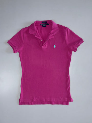 Ralph Lauren “The Skinny Polo” (Magenta) (XS)
