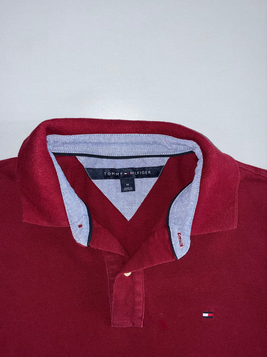Tommy Hilfiger | Classic Piqué Polo | Crimson T-Shirt (L)