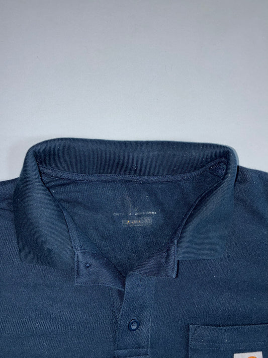 Carhartt K570 Pocket Polo Shirt | C Logo Patch | Navy (L)