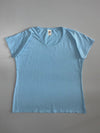 Fruit of the Loom Ladies Valueweight Plain Scoop Neck T-Shirt Sky Blue (XL)