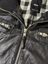 Vintage Poco Loco Black Leather Bomber Jacket (M)
