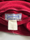 Discovery Golf Red Reversible Fleece Vest with Velour Collar(Xl)