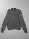 Moncler Grey Wool Crewneck Knit Sweater (S)