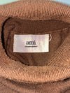 AMI Paris Alexandre Mattiussi Brown Turtleneck Sweater (L/XL)