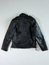 Vintage Kito Lace-Up Black Leather Biker Jacket (S)