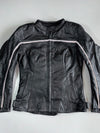 Vintage Torque’s Original Pure Leather Racing Jacket with Reflective Strip (Paded)(M)