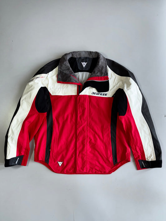 Vintage Dainese No Impact Gore-Tex Double Zipper Racing Jacket (XL)
