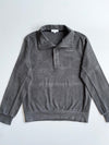 Calvin Klein Golf Charcoal Grey Snap Mock Neck Pullover  (L)