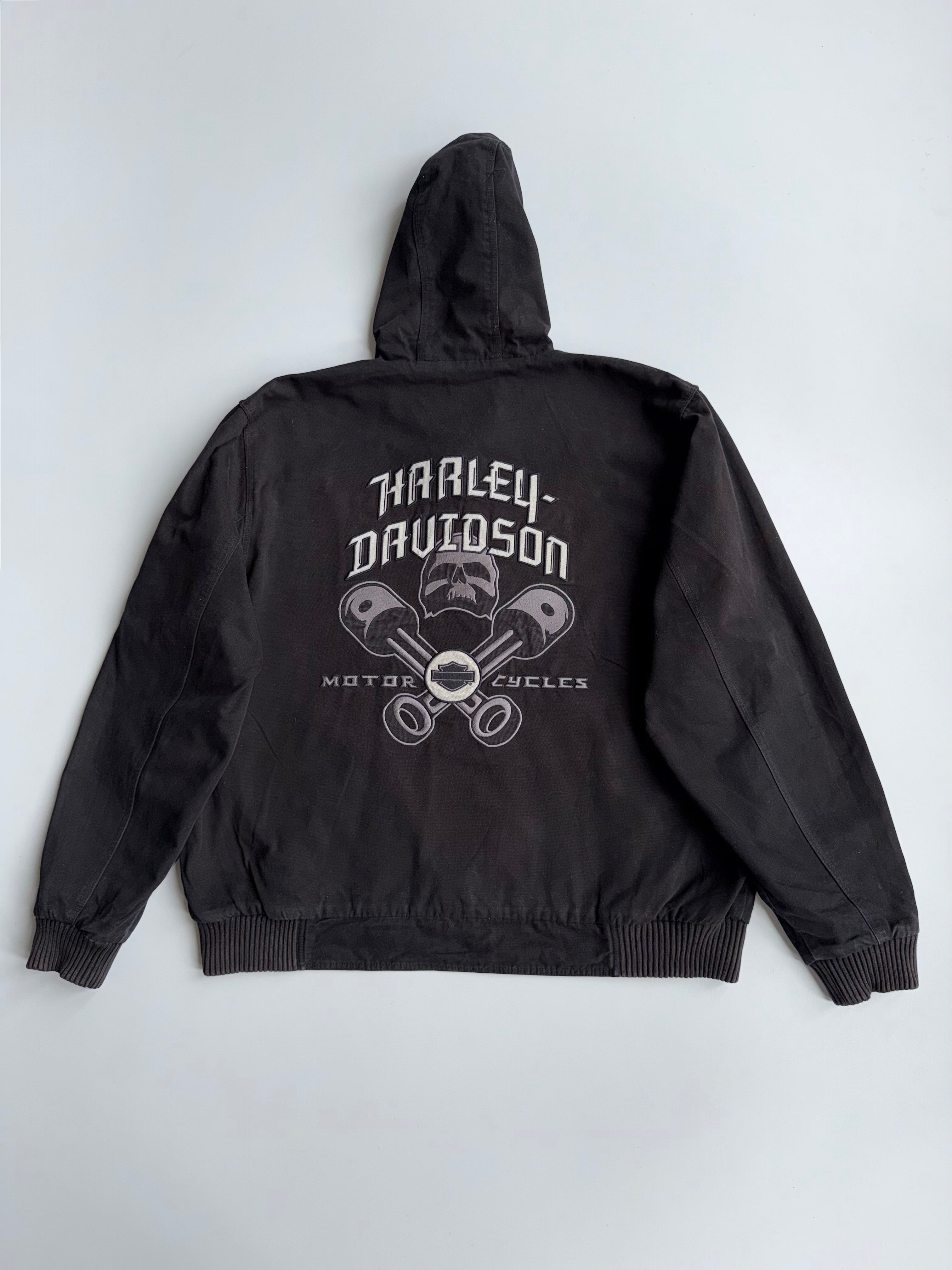 Vintage Harley-Davidson Reversible Hard Canvas Jacket Black