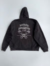 Vintage Harley-Davidson Reversible Hard  Canvas Jacket Black & Khaki Skull Piston Graphic (2XL)