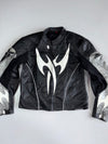 Hein Gericke Pro Stars Pure Leather Moto Racing Jacket Tribal Graphic Padded (M)