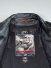 Black/Grey Racing Jacket with  (Padded) Reflective Piping (M)