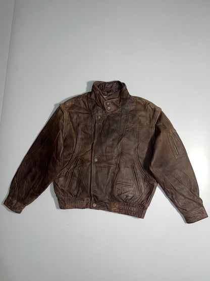 ZUltra RARE Original Leather Double Collar Jacket (L)
