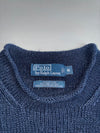 Polo Ralph Lauren Navy Crewneck Sweater with American Flag (M/L)