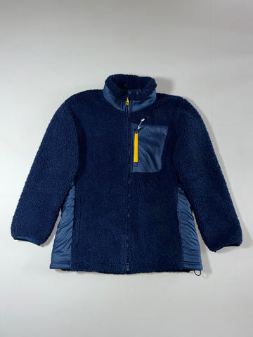 Adidas Sherpa Fleece Jacket — Navy (M)