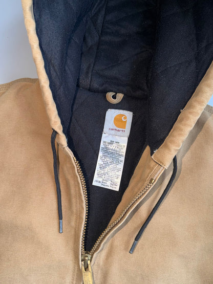 !         Vintage Carhartt Duck Canvas Hooded Active Jacket (RARE) (M/L)