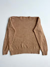 Polo by Ralph Lauren Tan Chunky Cotton Knit Crewneck Sweater – Green Pony (XL)