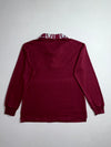 Polo Sport Ralph Lauren | Burgundy Spell Out Collar Long Sleeve Polo (S)