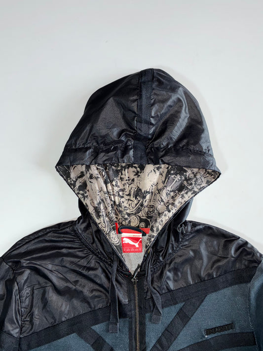 Puma x Ducati Grey Moto Graphic Hoodie (M)