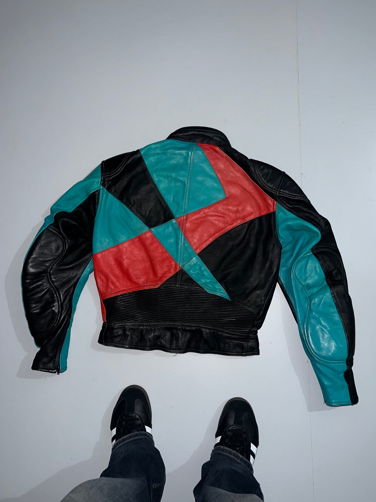 ! !    Super Premium Original Leather Biker Jacket (PADDED) (S)
