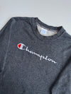 Champion Classic Script Logo Grey Crewneck Sweatshirt(S)