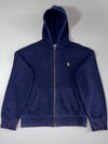 Polo Ralph Lauren Zip-Up Hoodie – Navy with Yellow Pony (L)