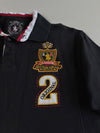 Royal County of Berkshire Polo Club Black & Red Embroidered Polo(L)