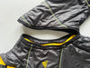 Adidas Puffer Jacket – Black w/ Yellow Fleece Lined Collar Detachable Arms(S)
