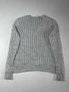 Polo Ralph Lauren Grey Cable Knit V-Neck Sweater  (S)
