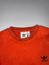 Adidas Originals Orange Sherpa Fleece Crewneck Sweatshirt (M)