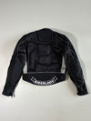 FLM Greyhound Black Mesh Motorcycle Racing Jacket Padded Women’s (S)