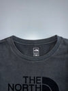 The North Face Easy Regular Fit Tonal Logo Long Sleeve T-Shirt — Charcoal Grey (S)