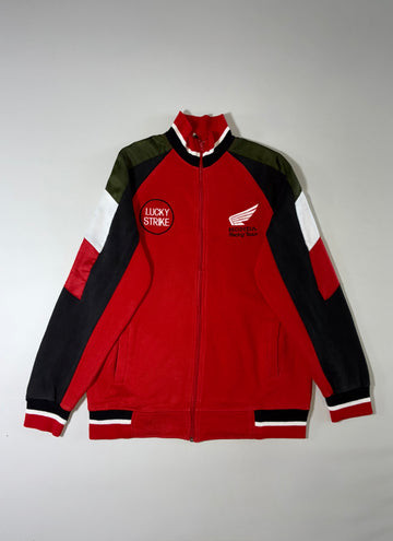Honda Racing Team Lucky Strike Style Fleece Track Jacket  (M/L)