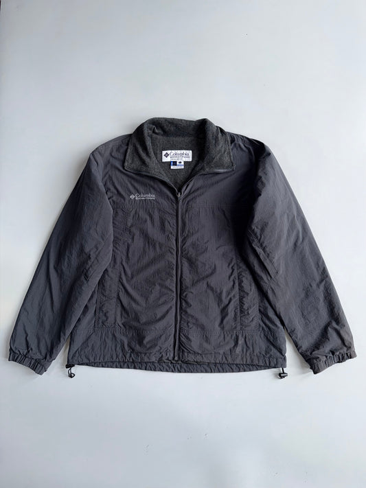 Columbia Sportswear Core Interchange Jacket | Grey Nylon Fleece Collar (XL/2XL)
