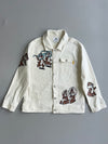 Hong Kong Disneyland Chip ‘n’ Dale All-Over Print Cream Denim Jacket (L)