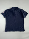 Big Train Osaka Koi & Waves Embroidered Japanese Polo – Navy (L)