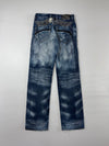 Big Train Oni Embroidered Distressed Jeans (W:32) (L:44)