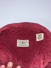 L.L.Bean | Maroon Cotton Button-Down Shirt | (L)