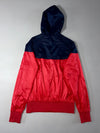 Nike Colourblock Windbreaker – Navy & Red Hooded Zip Jacket (S)