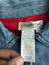 Vintage Coldwater Creek Embroidered Patchwork Denim Jacket women’s (XL)