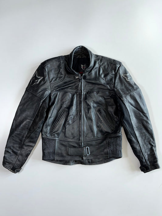 Wolf Spirit Armoured Leather Moto Jacket (M)