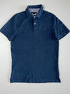 Tommy Hilfiger Slim Fit Navy Melange Polo Shirt (L)