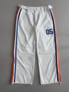 Nike Vintage White Striped Track Pants (W:36) (L:43)