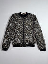 Crane Embroidery Sukajan Satin Bomber Jacket Black Reversible(XS)