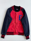 ENOB 20XX Red & Navy Varsity Jacket with Chenille ‘E’ Patch(Xs/S)
