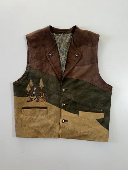 ZSuper Premium Original Leather Half Jacket (RARE ART) (L/XL)