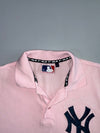 MLB | NY Yankees Pique Polo | Pink/Navy (M)
