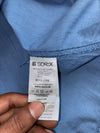 Soccx Blue Embroidered Canada Patch Button-Up Shirt (M)