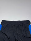 Adidas 3-Stripes Black & Blue Nylon Track Pants (W:36) (L:40)