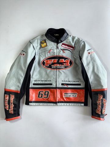 FLM Greyhound | Speed Master #69 Moto Racing Jacket | Paded (L/XL)